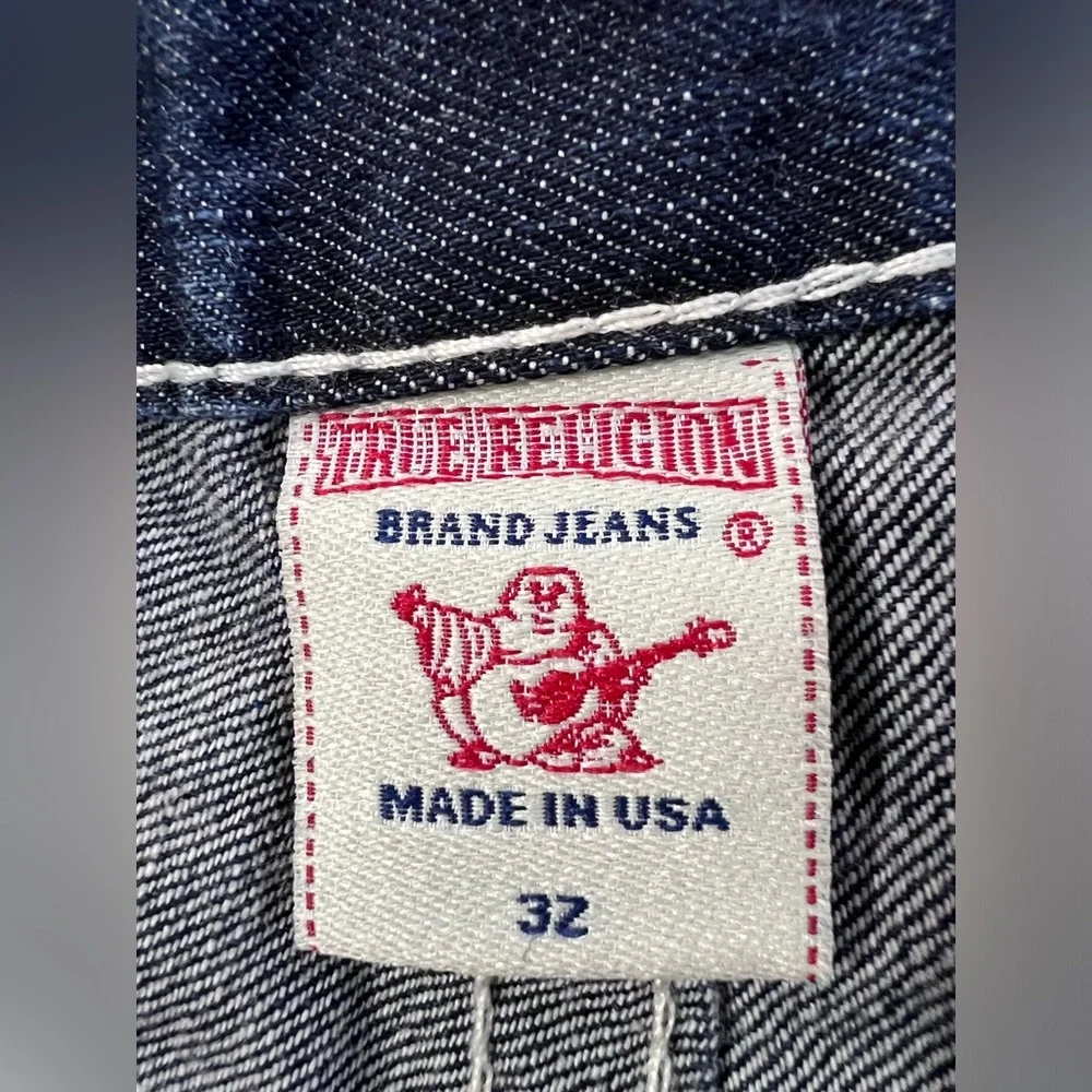 Men's True Religion Jeans Straight Size 32‎ RN# 112790 Denim Horseshoe Gorgeous